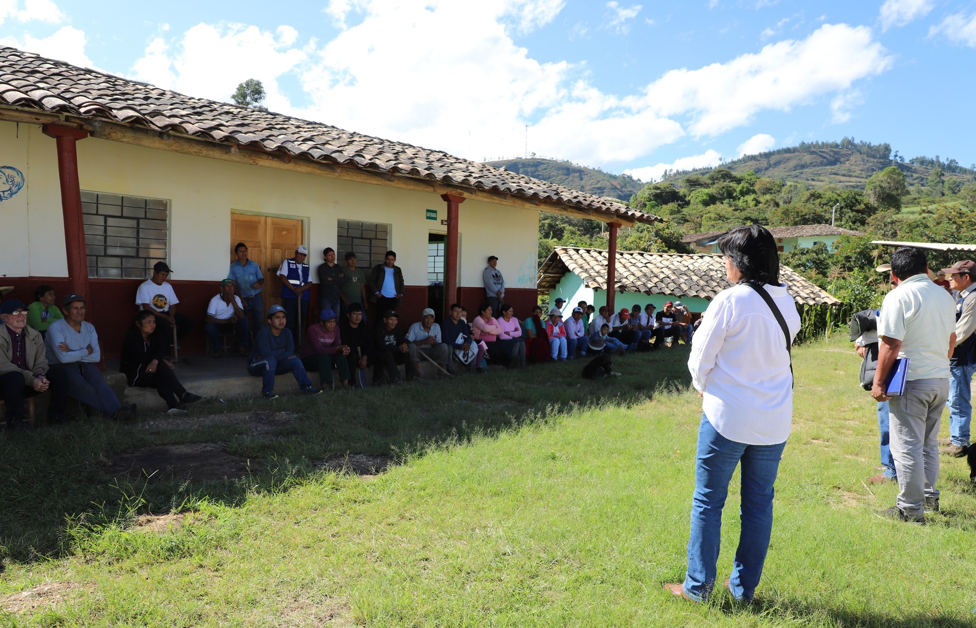 Juramentación del agente municipal del caserío Churucana