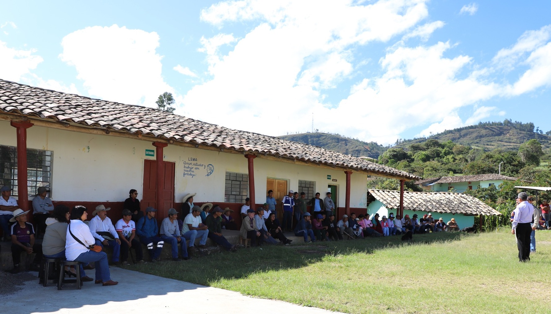 Juramentación del agente municipal del caserío Churucana