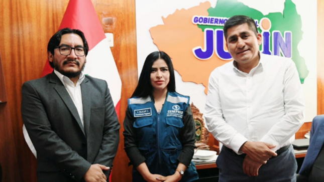 Coordinadora de Enlace Regional de Junín se reunió con autoridades para fortalecer la gestión prospectiva y correctiva del riesgo de desastr