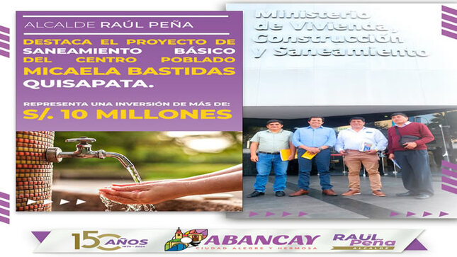 Alcalde Raúl Peña Y Alcaldes Distritales Se Unen En Importante Reunión Para Impulsar Inversión En Proyectos De Saneamiento Rural Para La Provincia De Abancay.💧💧💧💧