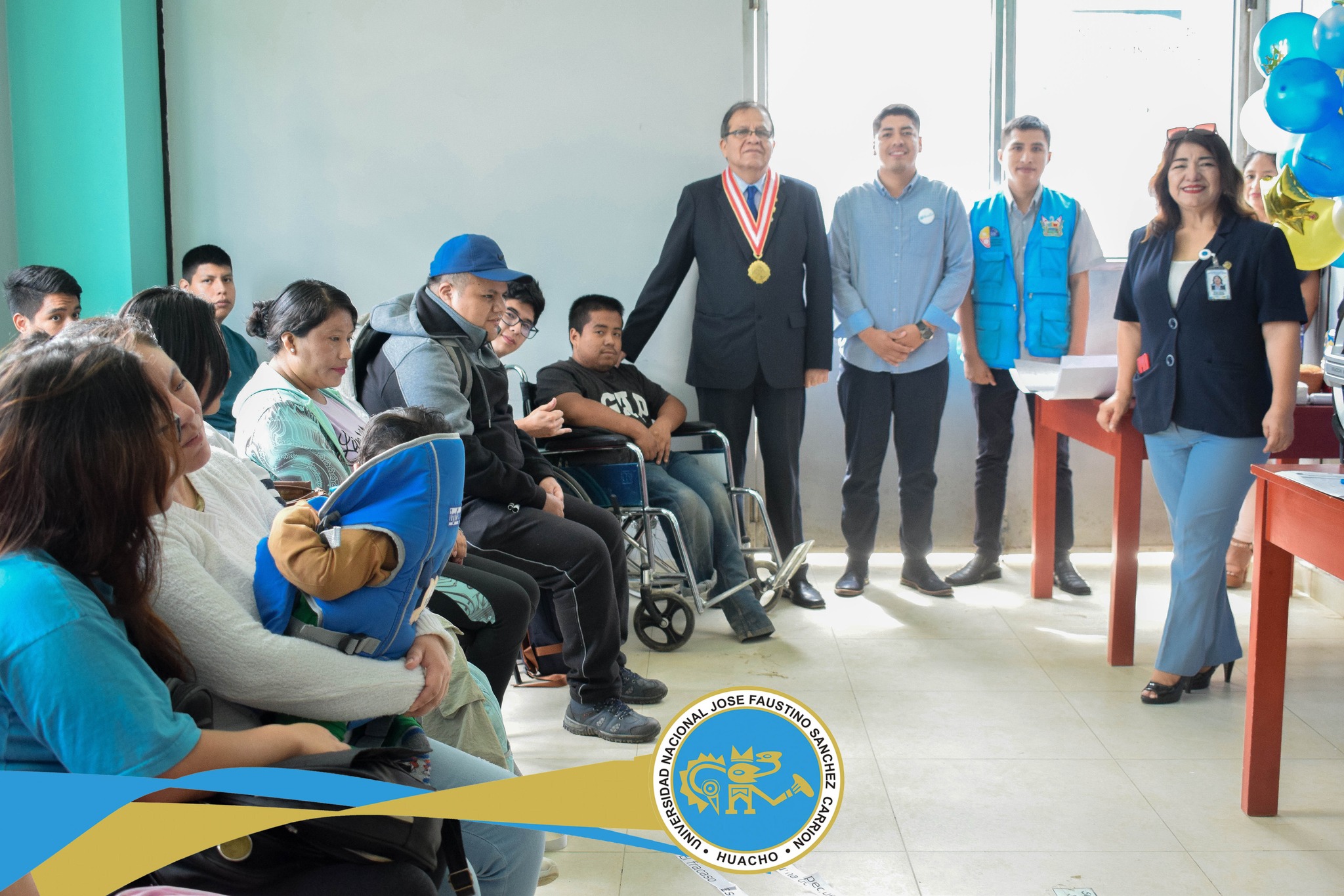 Con la presencia del Vicerrector Académico y la jefa de Bienestar Universitario, Dra. Marlube Rivera Minaya se desarrolló la bienvenida cachimbos a las personas con discapacidad.