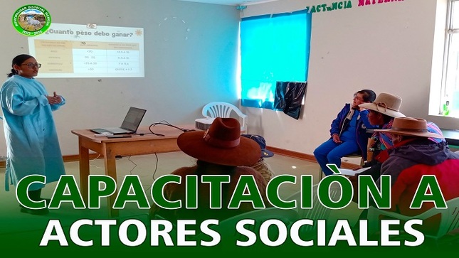 Capacitacion a Actores sociales