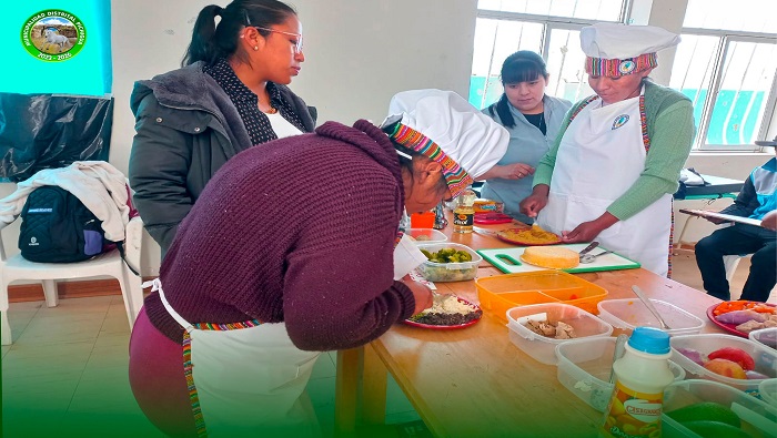 Sesión demostrativa en Preparación de Alimentos Ricos en Hierro