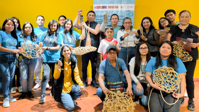 Tejimos shicras en el Museo Municipal Prehispánico de Lima