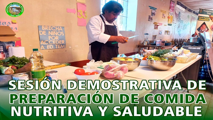 Sesion Demostrativa de preparcion de Comida Nutritiva y Saludable