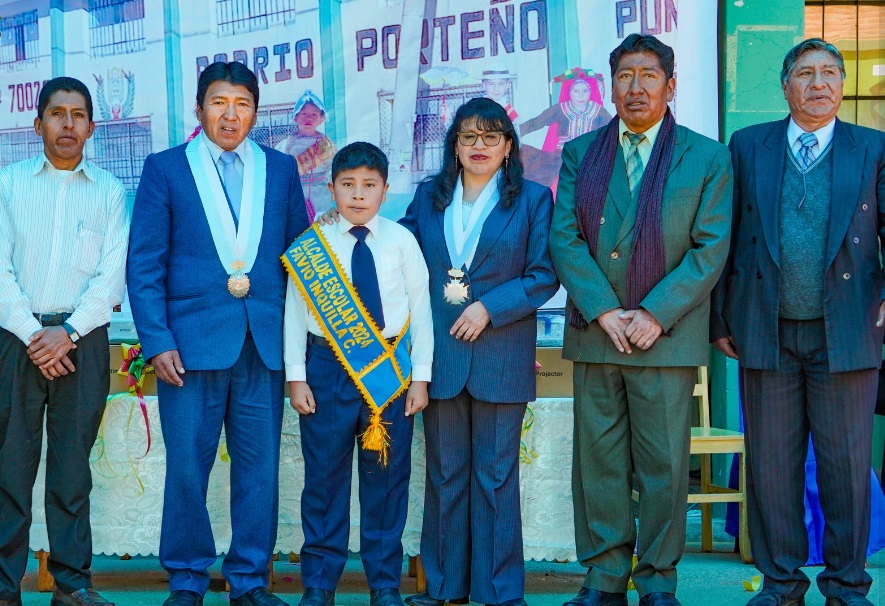 Municipalidad de Puno expresa un saludo fervoroso a la i.e.p. porteño por su LIX Aniversario