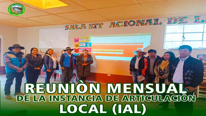 Reunión Mensual de la Instancia de Articulación Local