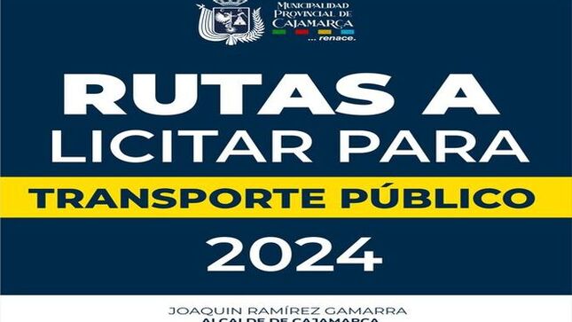 Registrate:
https://www.gob.pe/.../cam.../55205-licitacion-de-rutas-2024
Conoce aquí el cronograma 👇🏻 