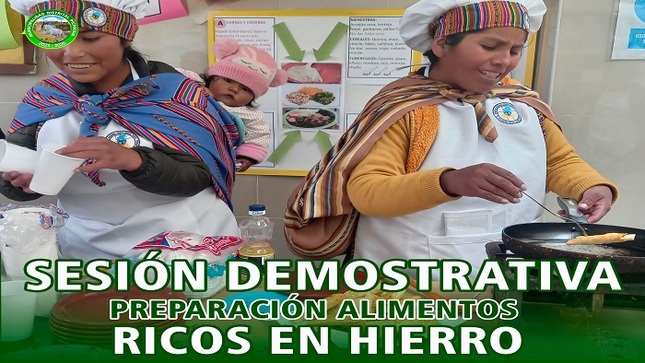 Continuamos con las Sesiones Demostrativas para Preparar Alimentos Ricos en Hierro