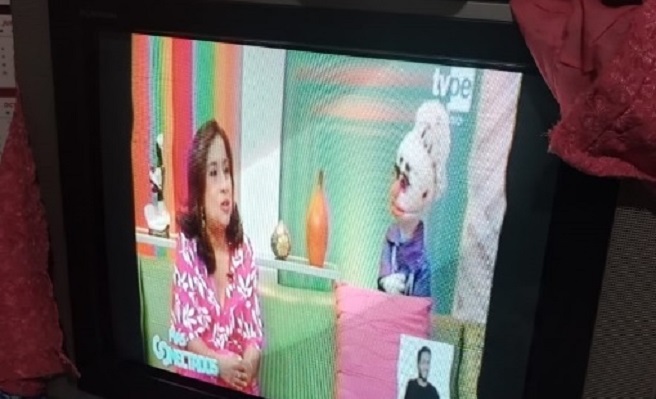 Imagen de televisión con señal