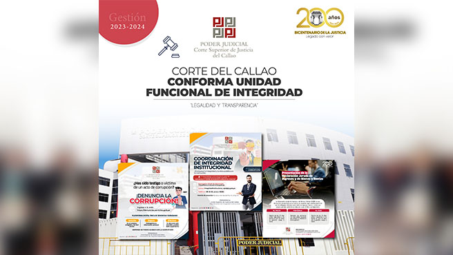 Corte Superior del Callao conforma la Unidad Funcional de Integridad