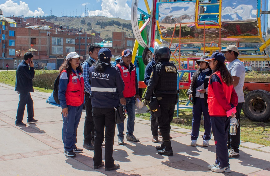 Se realiza operativo a feriantes en la avenida Floral previo a la inauguración de alasitas 2024