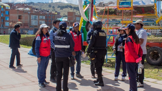 Se realiza operativo a feriantes en la avenida Floral previo a la inauguración de alasitas 2024
