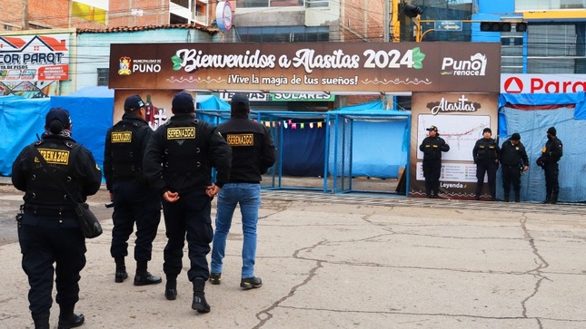 Miembros de serenazgo municipal inician actividades de ordenamiento y seguridad por el día principal de la Feria de Alasitas