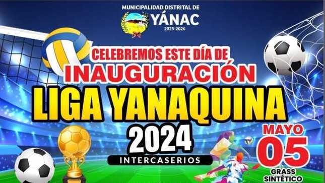 Inauguración de la liga Yanaquina 2024
