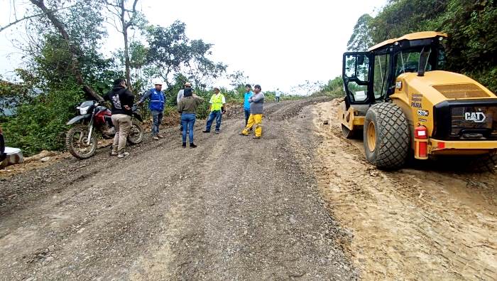 Ayabaca: En 60% avanza ejecución de los trabajos en la vía del C.P. San Jorge en Frías