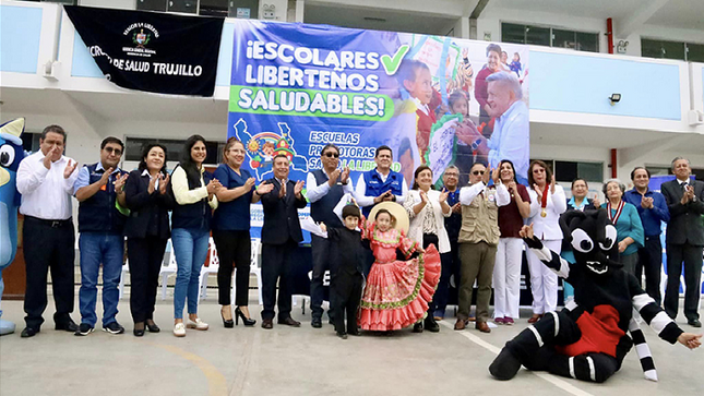 Compromiso regional: escuelas promotoras de salud gratuito fue inaugurado en la Región La Libertad