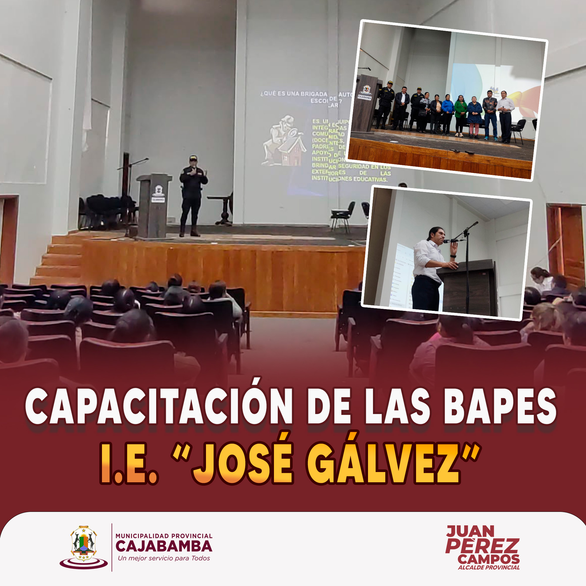 Capacitación a las BAPES de la i.e. José Gálvez