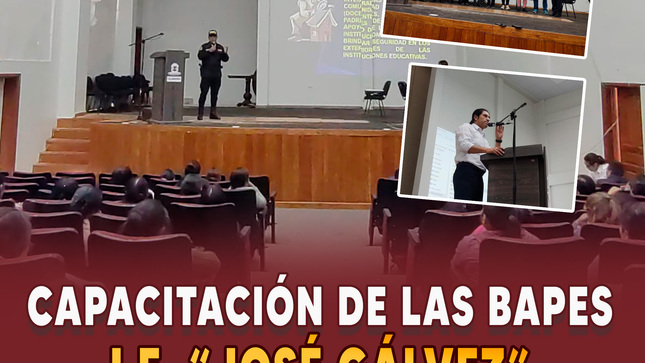 Capacitación a las BAPES de la i.e. José Gálvez 