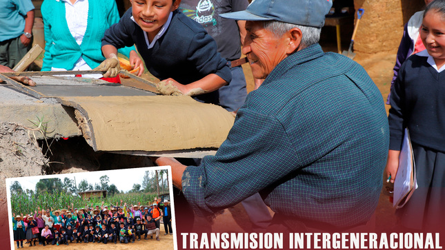 Transmisión intergeneracional de elaboración de tejas