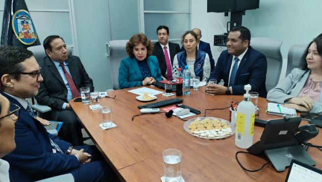 Director del Programa EJE Penal, se reúne con el presidente del Poder Judicial para presentar las principales metas del 2024