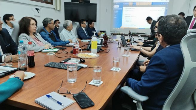 Director del Programa EJE Penal, se reúne con el presidente del Poder Judicial para presentar las principales metas del 2024