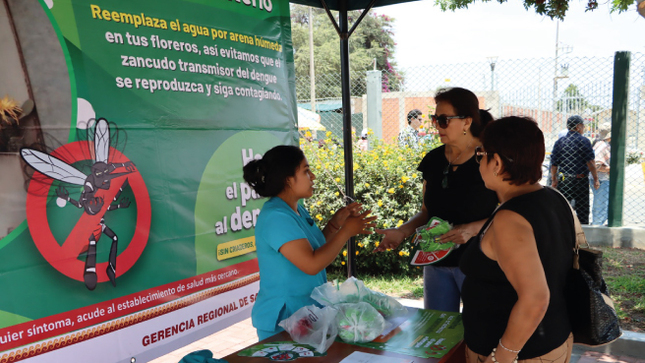 Geresa Lambayeque exhortó a alcaldes garantizar uso de arena húmeda en floreros para prevenir el dengue