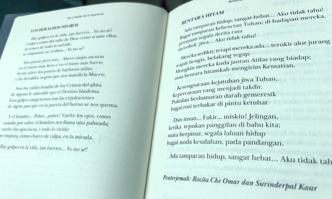 Antología de César Vallejo en lengua malaya es difundida en Singapur