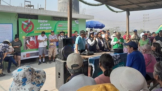 Diris Lima Este continúa desarrollando sesiones educativas contra el dengue en Chaclacayo