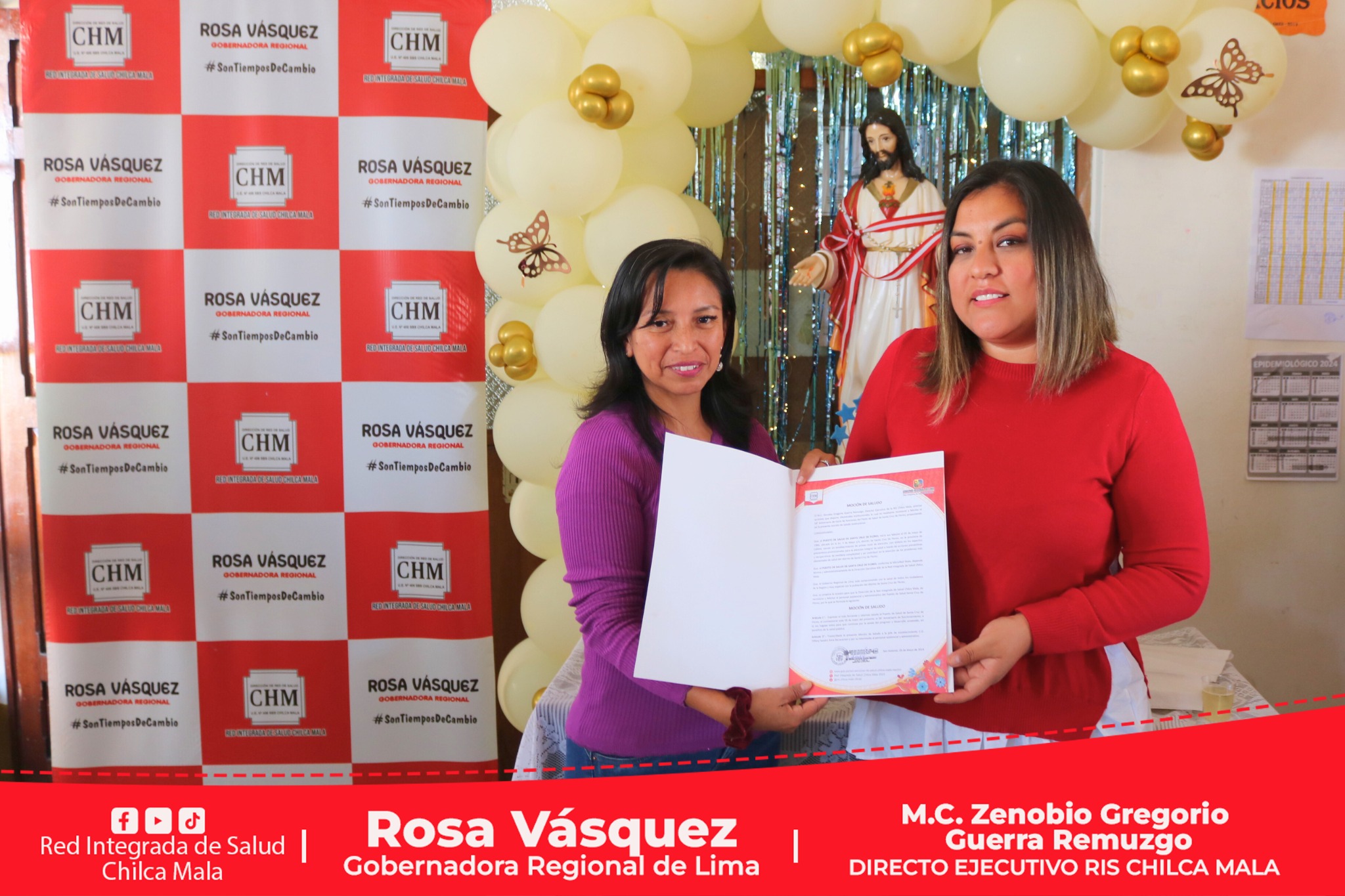 Puesto de Salud de Santa Cruz de Flores conmemora sus 58° Aniversario de fundación y atención al público.
