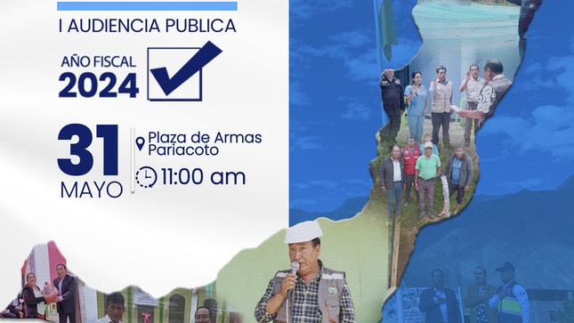 I Audiencia Pública Año Fiscal 2024-Pariacoto