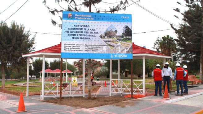 La Contraloría desplegó equipos de auditores para acompañar en la gestión de seis fichas de mantenimiento que ejecuta de manera directa la Municipalidad Provincial de Ilo (MPI) en parques, losas deportivas y plazas de dicha jurisdicción.