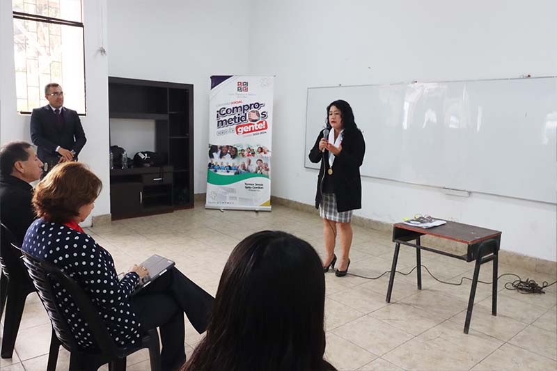 Escolares del Colegio Callao recibieron charla preventiva de violencia familiar como parte del inicio de actividades del Programa “Comprometidos con la gente” que promueve la Corte del Callao.