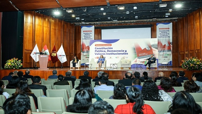 TC y MINJUSDH realizaron Seminario Internacional Constitución Política, Democracia y Valores Constitucionales