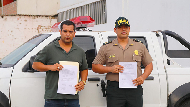 Reparamos camioneta de la PNP para reforzar la Seguridad Ciudadana