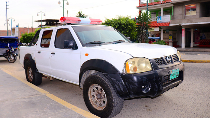 Reparamos camioneta de la PNP para reforzar la Seguridad Ciudadana