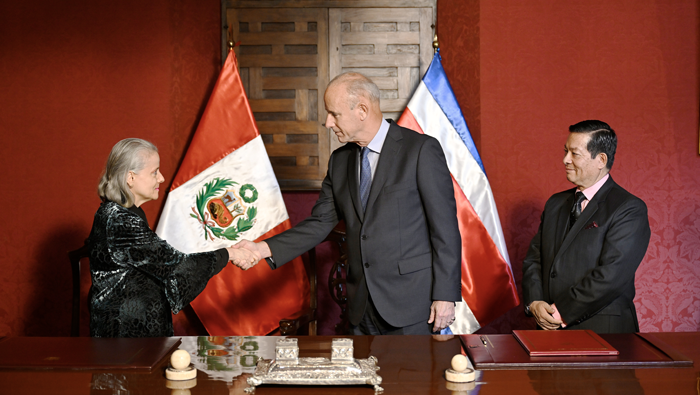 Canciller destacó la importancia del acuerdo entre el Perú y Costa Rica para combatir la delincuencia