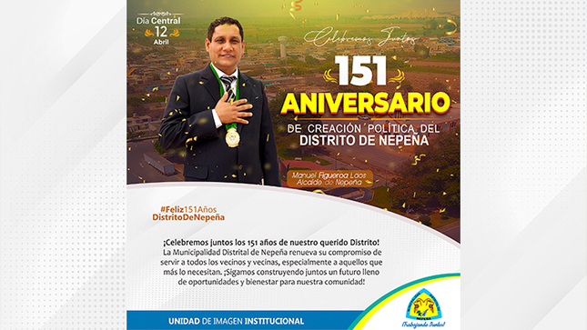 Saludo del alcalde Manuel Figueroa Laos