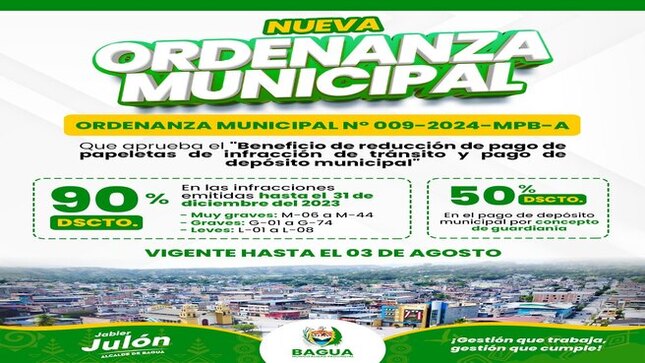 Ordenanza Municipal N° 𝟬𝟬𝟵.