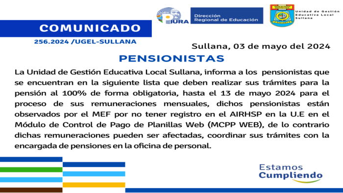 Comunicado 256 parte 1
