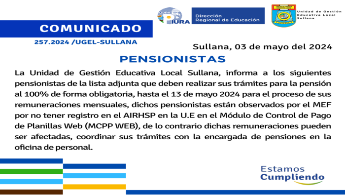 Comunicado N°257-2024 parte 1