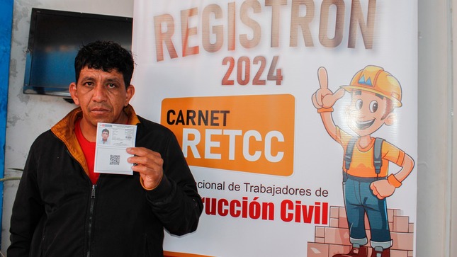 foto del registro carnet retcc