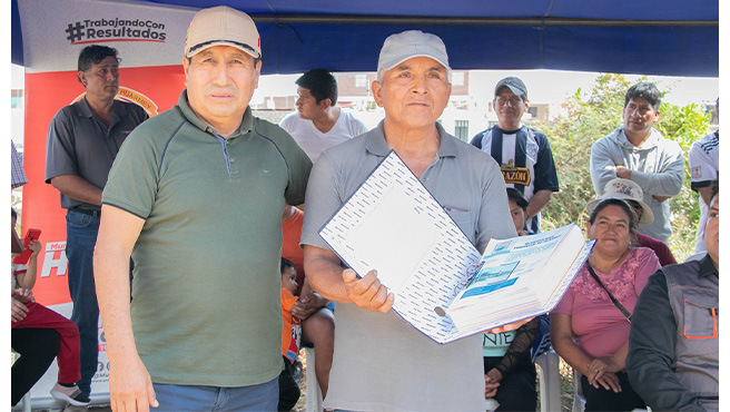 Con una inversión de 945,099.84 soles y beneficiando a mas familias Huarmeyanas la municipalidad provincial, liderado por el alcalde Cavino Cautivo Grasa.