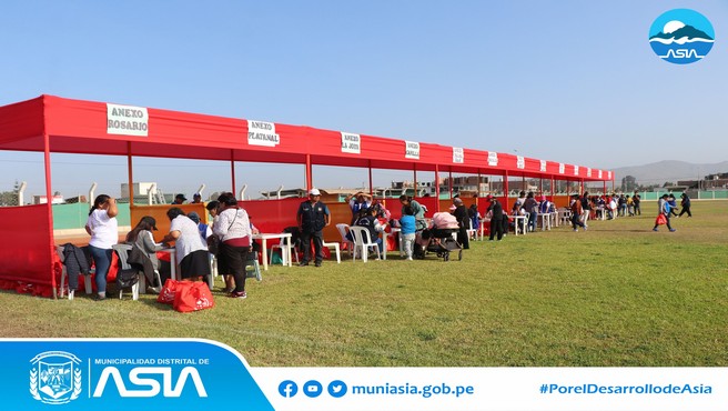 La Municipalidad Distrital de Asia liderada por nuestro alcalde Isaias Alcántara Malasquez continúa con la entrega de canastas por la celebración del Día de la Madre.
Les recordamos que la entrega se llevará a cabo hasta las 4:00 p.m. en el estadio de Capilla de Asia.
¡𝑳𝑨𝑺 𝑬𝑺𝑷𝑬𝑹𝑨𝑴𝑶𝑺! 
#MunicipalidadDistritalDeAsia
#PorelDesarrollodeAsia
#IsaiasAlcantaraAlcaldedeAsia