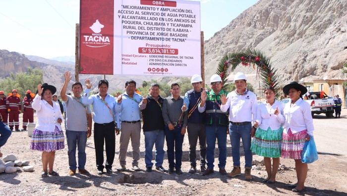 Con agua potable y alcantarillado anexos de Ilabaya vuelven a sonreír 