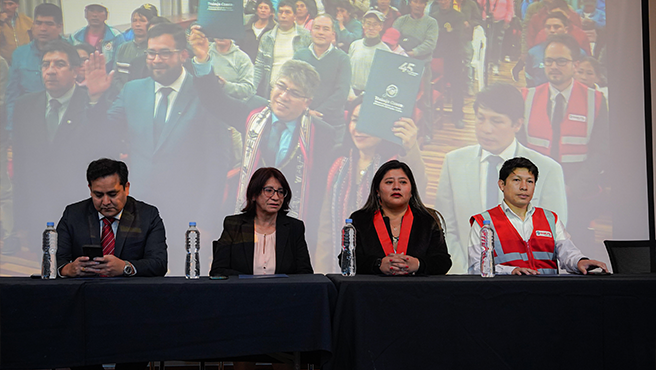 Presidenta de la Corte de Cusco participa en Seminario sobre Seguridad y Salud en el Trabajo
