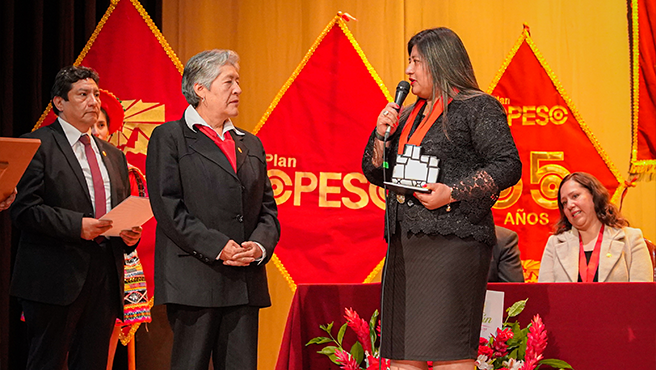Presidenta de la Corte de Cusco participó en la Ceremonia por el 55° Aniversario del Plan COPESCO