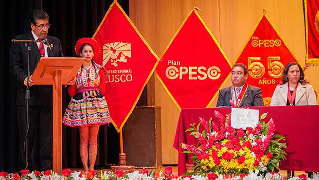 Presidenta de la Corte de Cusco participó en la Ceremonia por el 55° Aniversario del Plan COPESCO