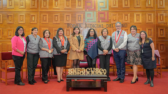 Proyecto de Fortalecimiento del SNEJ Cusco concluyó con éxito Plan de actividades y presentación de Hitos “Tejiendo Justicia”