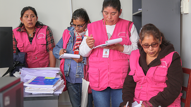 Orientadoras Judiciales de Cusco realizan importante pasantía de "Ruta para el Acceso a la Justicia”